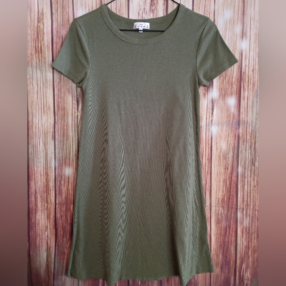 Poof Olive Green Dress
